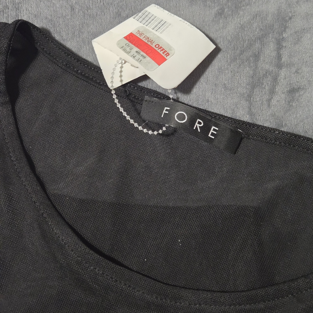 Black Mesh Sleeveless Bodysuit - Picture 6 of 7